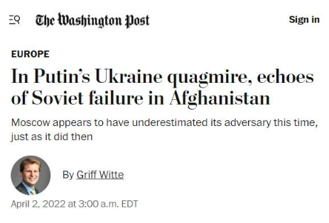 Is Ukraine Russia’s new Afghanistan?