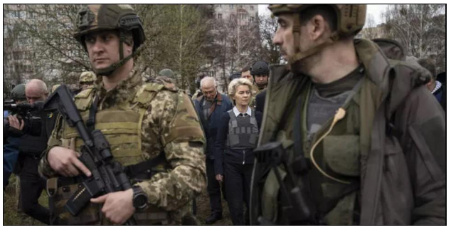 No satire: Real warmongers award each other real peace prizes. The Western establishment adorns itself with peace symbols to pretend to be peace-loving.