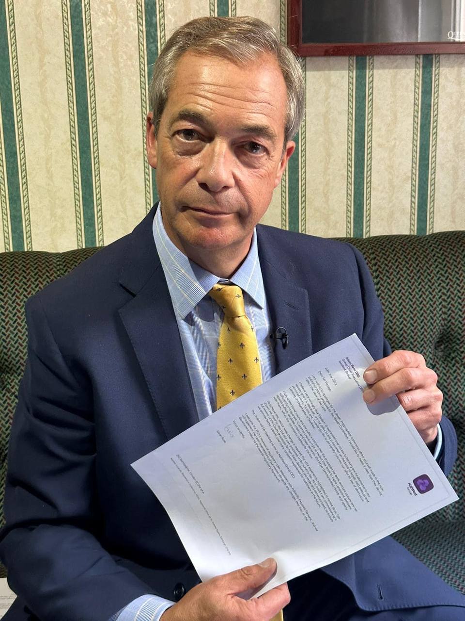 Nigel Farage Bank Closure
