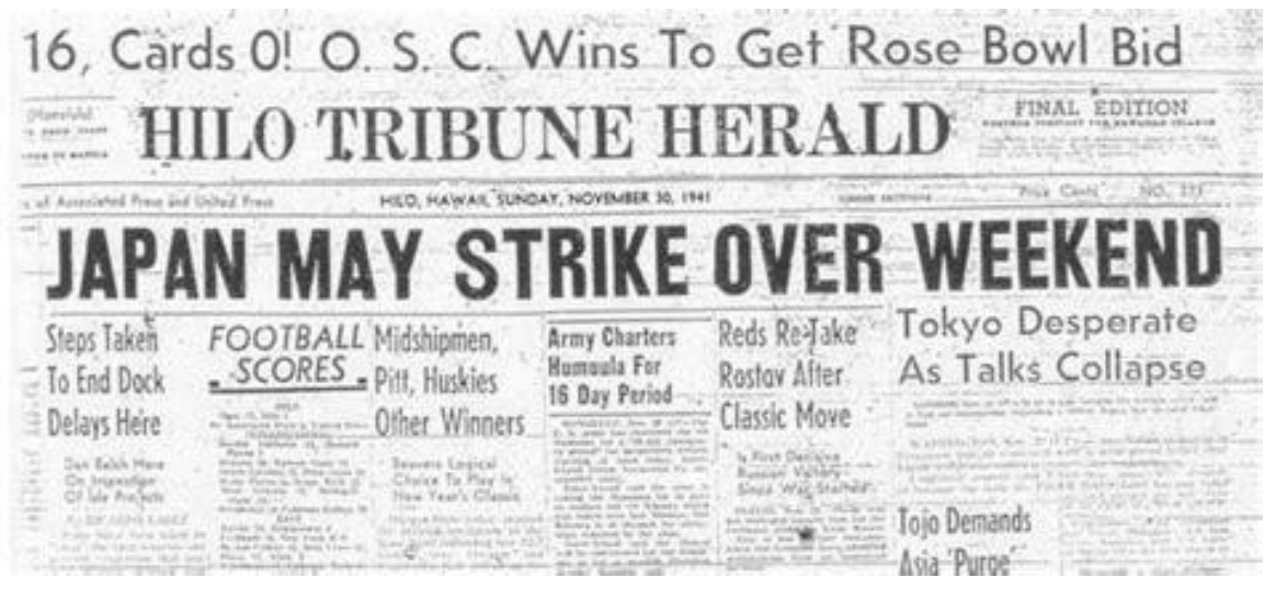 Eighty Years of Lies: President Franklin Roosevelt Told Public Pearl Harbor Was A Surprise Attack—However There Is Considerable Evidence Demonstrating Government Foreknowledge