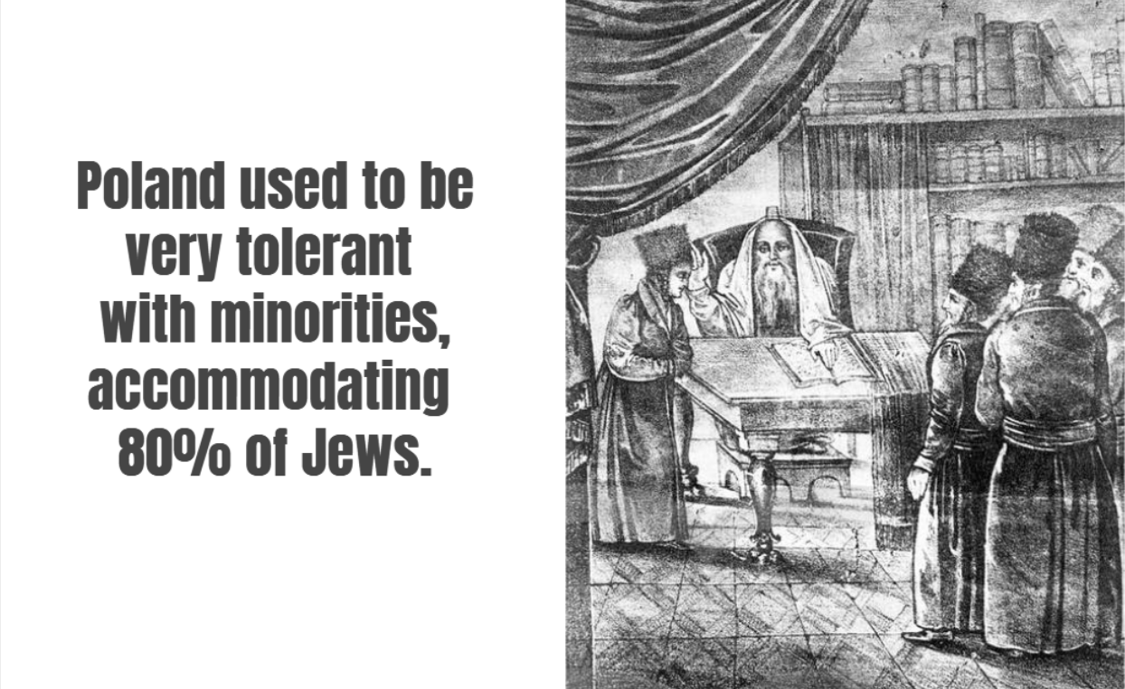 Jews were respected and protected in Poland in contrast to other European countries. Today, Polish elites are targeting another group
